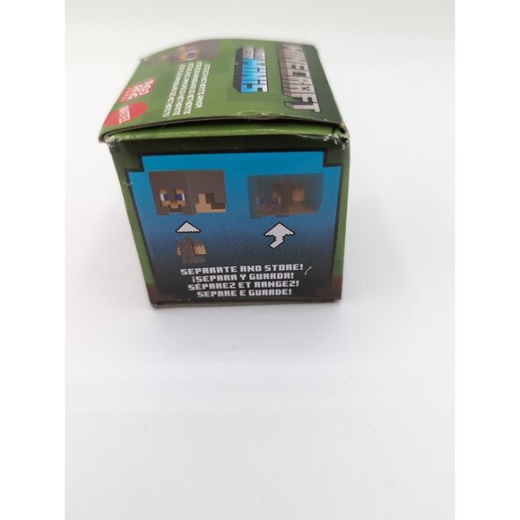 Minecraft Toys, Mob Head Minis Figures - Steve In Netherite Armor - Picture 3 of 3